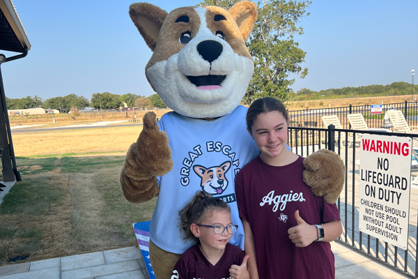 Aggie football at Great Escapes RV Resorts Bryan College Station