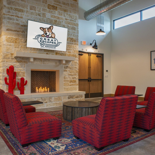 The Den Sitting Area TV